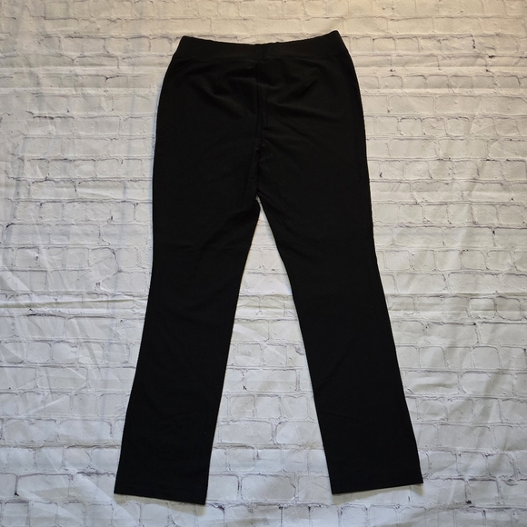Chicos Size:1 Black Straight Leg Stretch Pants - Picture 7 of 8